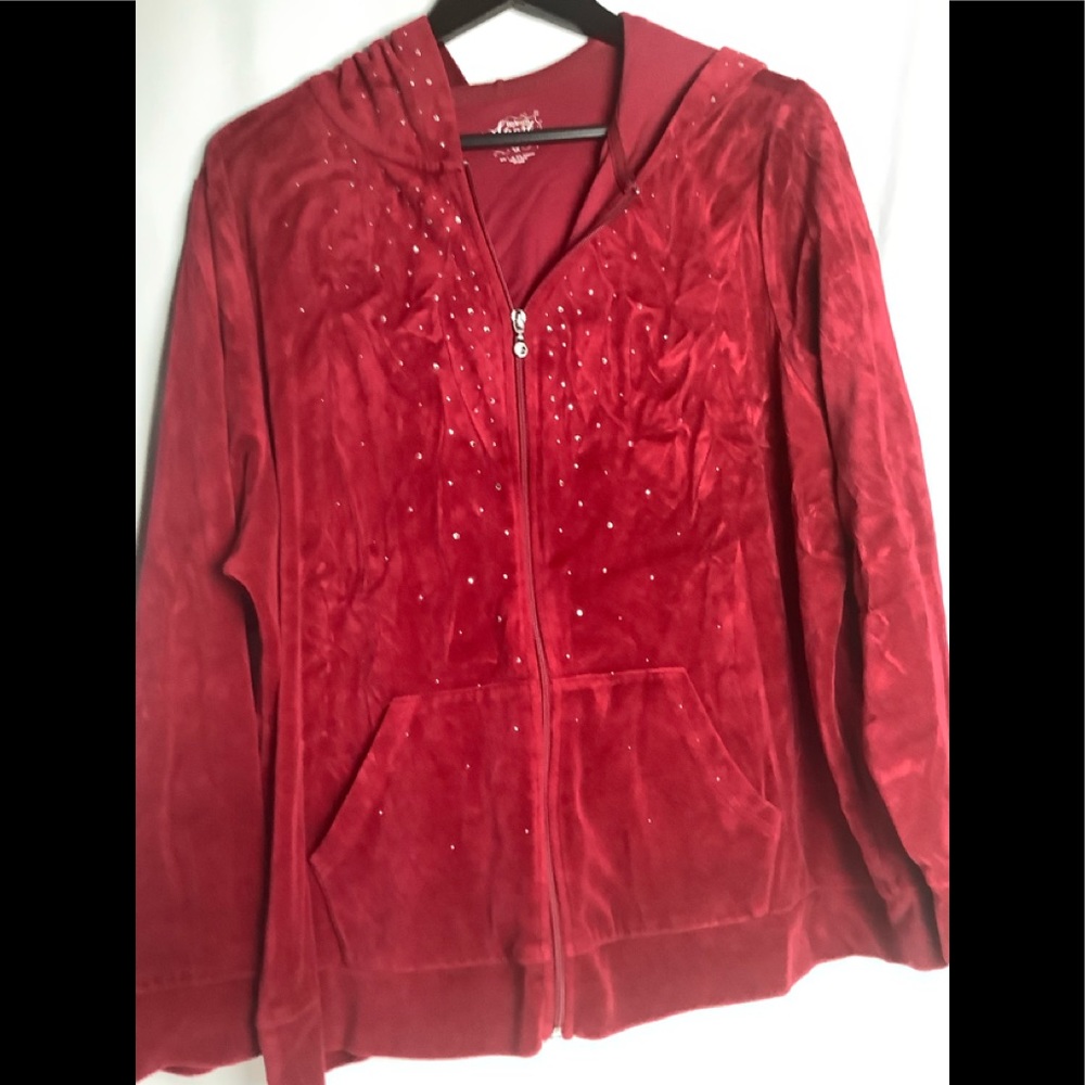 Vintage Stylev& Co. Woman Sport Velvet like Hoodie